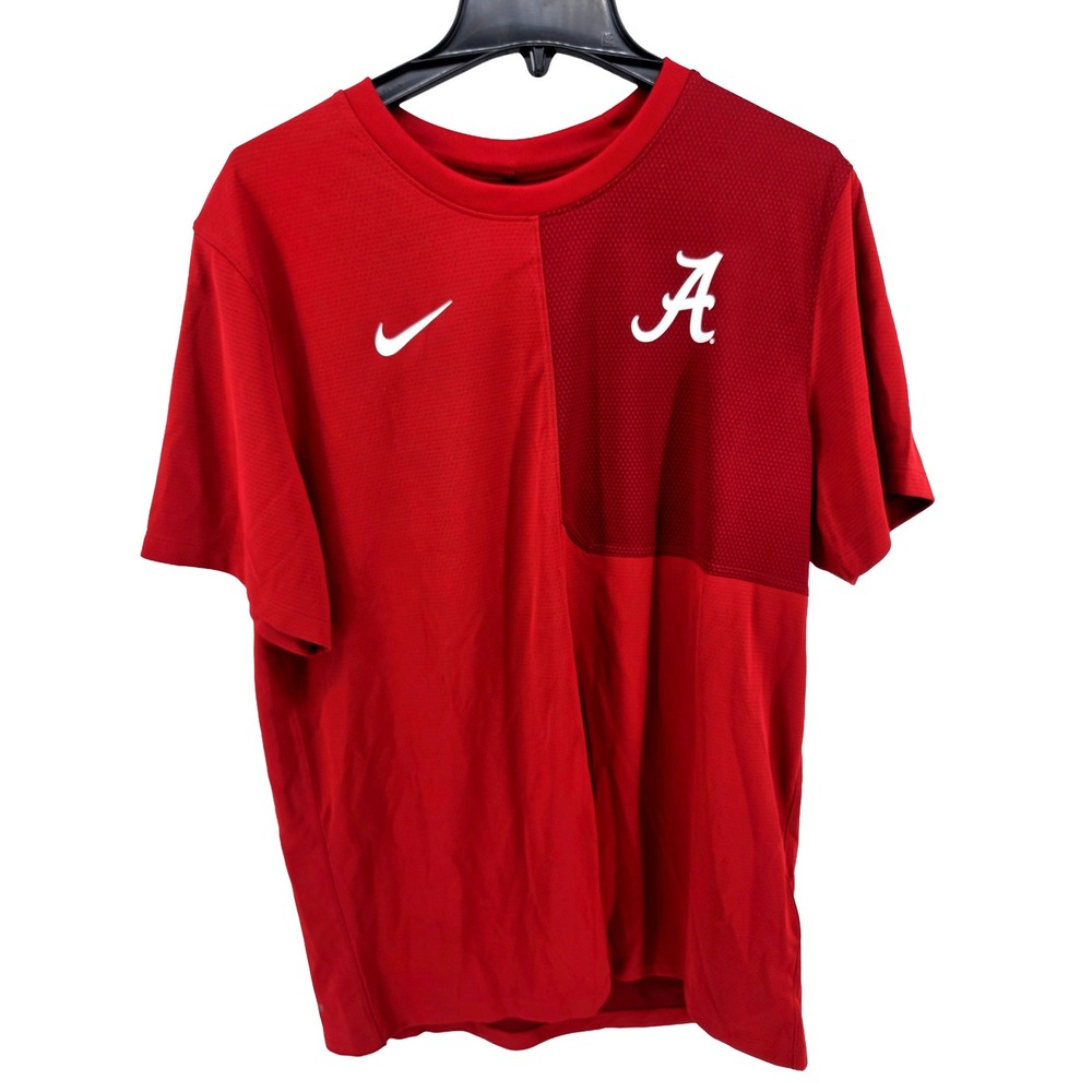 Nike Alabama Crimson Tide Mens L Dri-FIT Training Shirt Red 03B2-0DWV-ABN-2QD